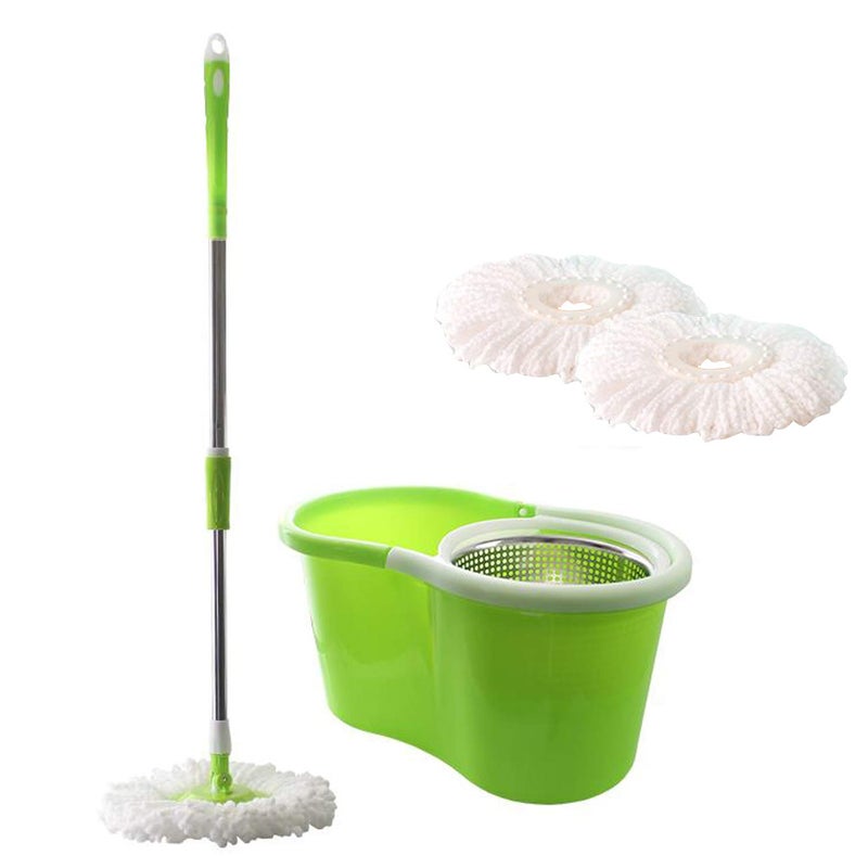 Kuber Industries 360 Degree Spin Mop with Basket and Steel Spinner (CTKTC1812) - Image 1