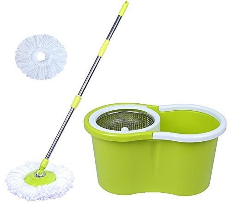 Kuber Industries 360 Degree Spin Mop with Basket and Steel Spinner (CTKTC1812) - Image 5