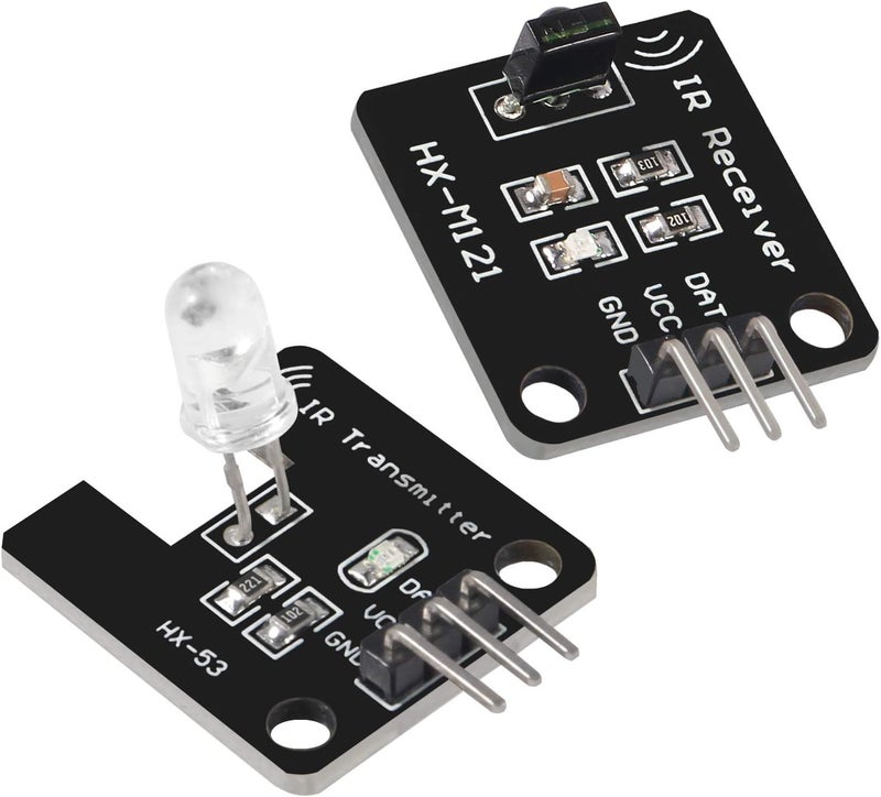DORHEA 10Pcs Digital 38khz Ir Receiver Sensor Module + 10Pcs 38khz Ir Transmitter Sensor Module Kit for Electronic Building Block - Image 2