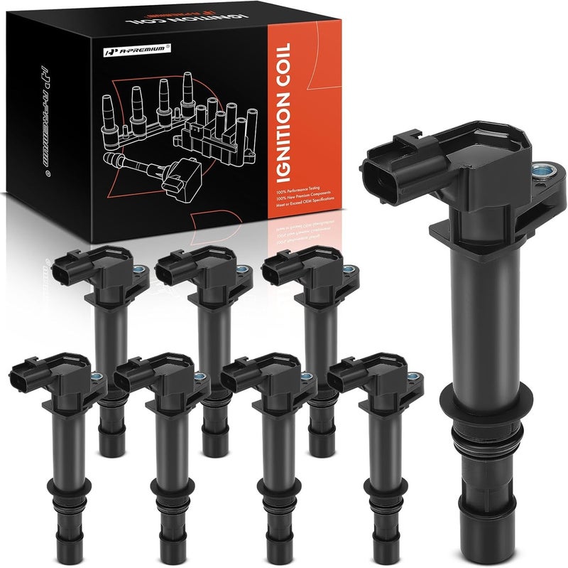 A-Premium Engine Ignition Coil Packs Set for Dodge, Jeep, and Chrysler V8 4.7L (8 Pieces) - Image 1