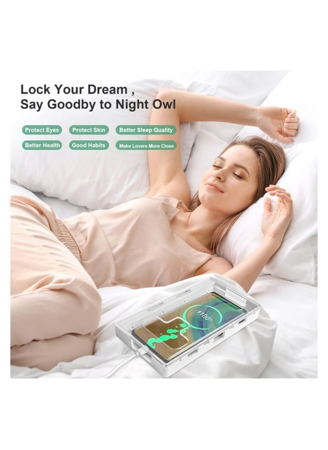 Generic - Portable Phone Lock Box, Cell Phone Jail with Two Keys, Help Kids/Students Focus Back, Prevent Phone Addiction, Prevent Excessive Games, Phone Lock Box for Android Samsung/Google/iPhone Serials - Image 1