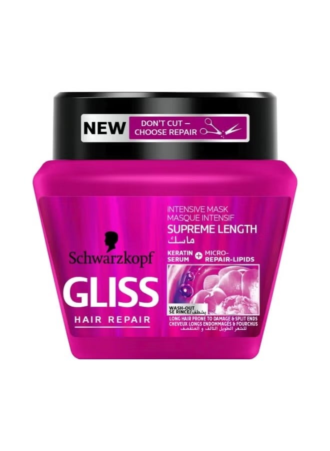 Schwarzkopf Gliss Supreme Length Hair Repair Mask 300ml