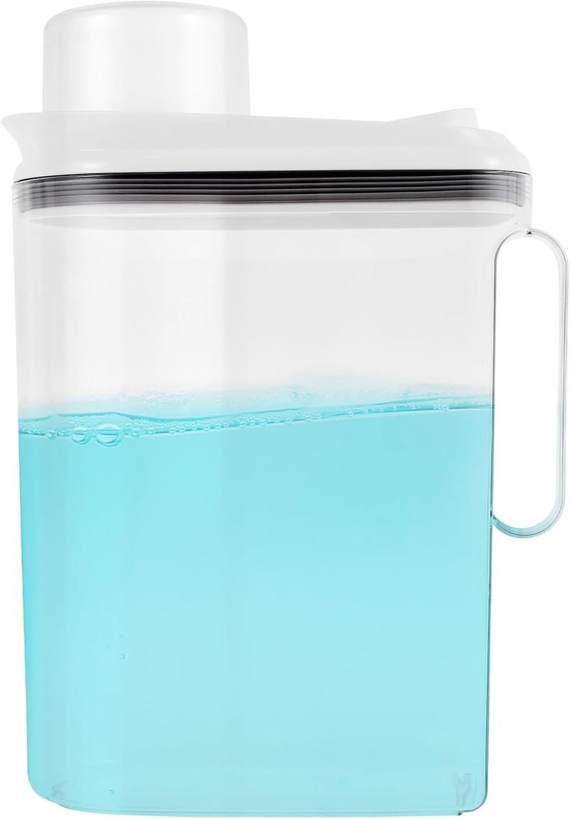 windforgecraft Laundry Detergent Dispenser Liquid Laundry Detergent Dispenser Soap Dispenser Large Capacity Laundry Soap Containers Laundry Empty Shampoo Bottles for Detergent Softener Bleach Powder Soda - Image 1