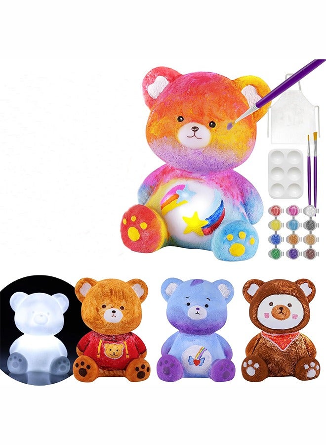 يوڠام مجموعة طلاء مصباح الدب الخاصة بك، مجموعة مستلزمات فنية وحرفية، مجموعة تلوين للأطفال من عمر 6 إلى 12 سنة، فنون وحرف للأطفال من عمر 8 إلى 12 سنة، ألعاب هدايا عيد ميلاد للبنات والأولاد من عمر 6 و7 و8 و9 و10 و11 و12 سنة - Image 1