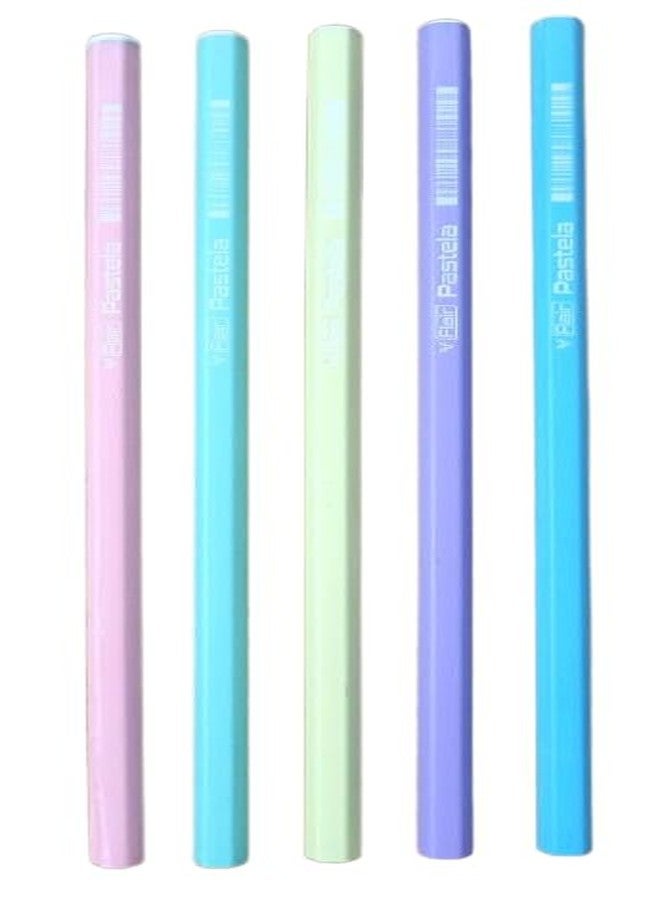 FLAIR Good Luck Pencil Kit- Includes 1 Ballpoint Pen 0.7mm Blue Ink, 1 Extra Dark Wooden Graphite Pencil, 1 Long Point Sharpener, 1 Low Dust Eraser, 1 Plastic Scale 15 Cm.- For Daily Use-Pack of 10 - Image 2