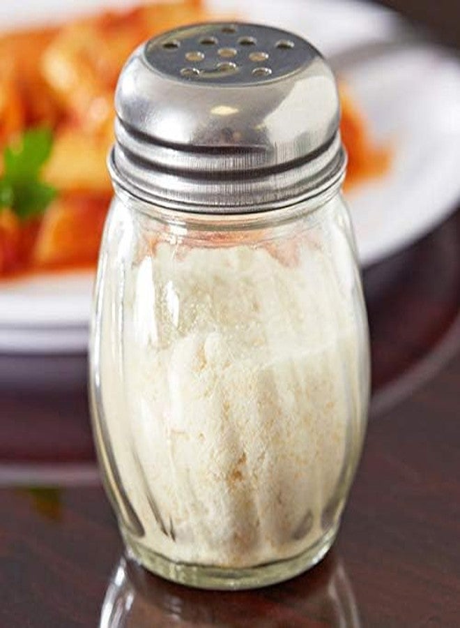 BLISSBORN Stainless Steel caps Separate Oregano Chilli Flake Dispenser Spice Shakers with Stainless Steel Perforated and Slotted Caps, Swirl Retro Style Jar Dispensers Set Of 2 - Image 4