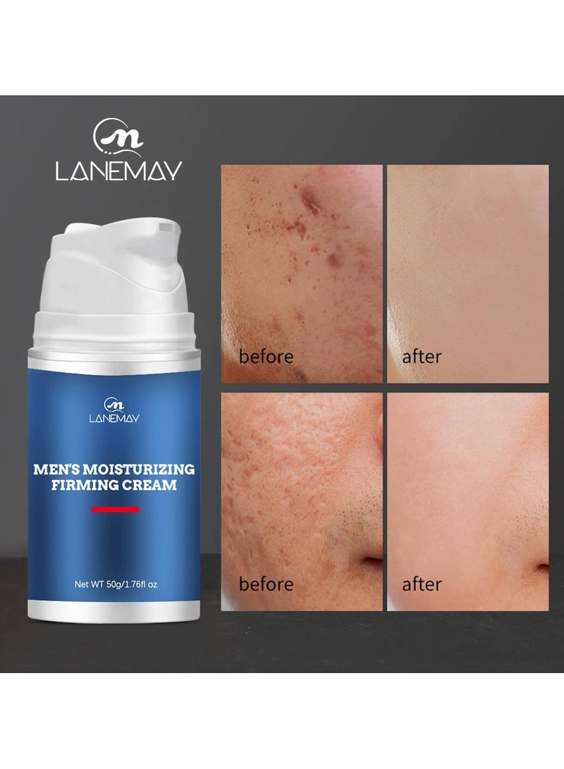 LANEMAY Mens Face Cream Hydrating Moisturizing Oil Control Brightening Non Greasy Nourishing Skincare Lotion - Image 1