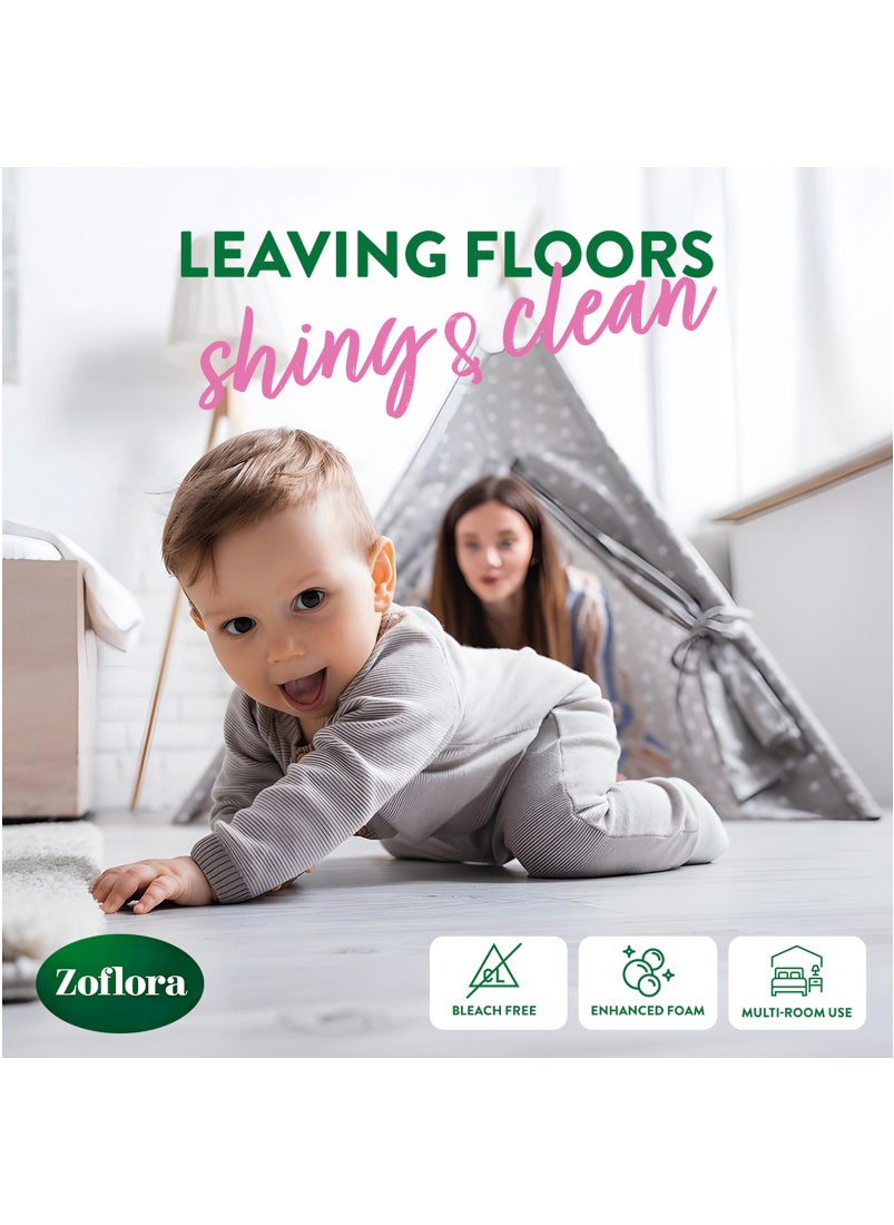 Zoflora 4 In 1 Disinfectant Floor Cleaner Enchanted Rose 1.8L  - Image 4