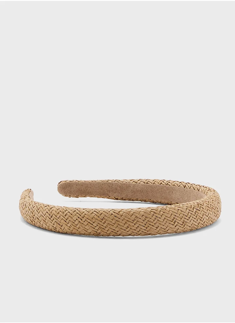 ELLA Wwoven Raffia Headband