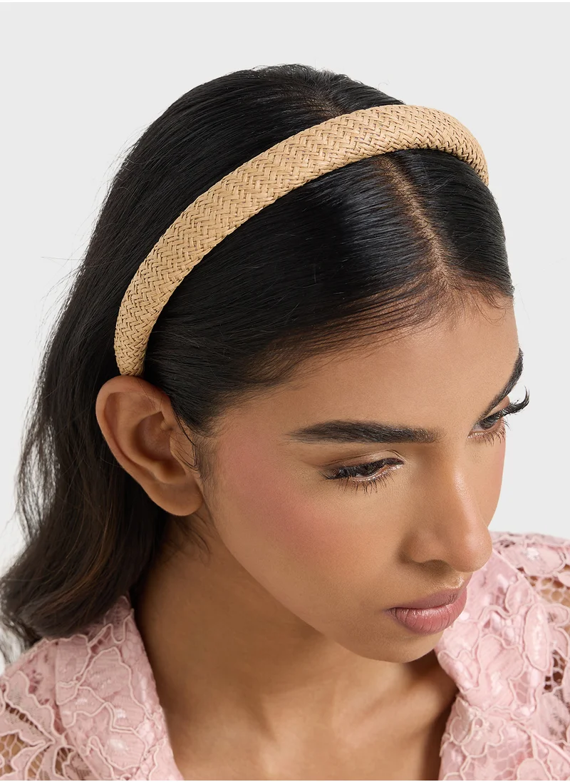 ELLA Wwoven Raffia Headband
