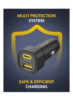 Remson Remson Neo Power Car Charger PD 48W 1 USB-C Port/ 1 USB-A Port and 1 USB-C Cable Fast Charging Compatible For iPhone 16 Pro/ Pro Max/16/15/14/13/12, Galaxy, S24/S23/S22/S21, iPad Pro 6/Air 5  - Image 4