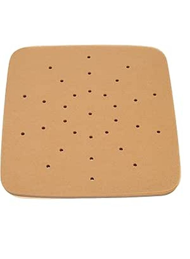 200 Pcs 9.5 Inch Unbleached Parchment Air Fryer Liners Oil Absorbing Baking Sheets - Image 1