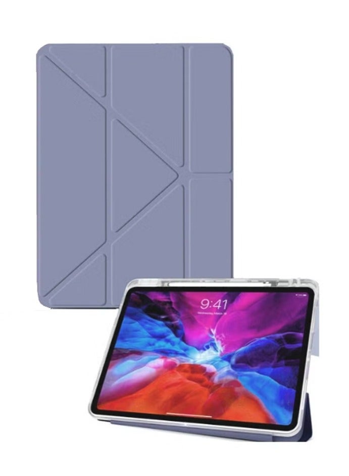 for Honor Pad  X8a 11 Inch Case Cover, Triple Fold Y-shaped Design, Multi Angle, Leather Tablet Cover With Pen Slot, Automatic Wake-up/sleep,Purple - Image 1