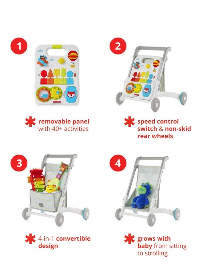 Skip Hop Baby Walker 4-in-1 Sit to Stand Convertible Light Up Music Toy with 40+ Activities Explore & More Age 6m+ - Image 5