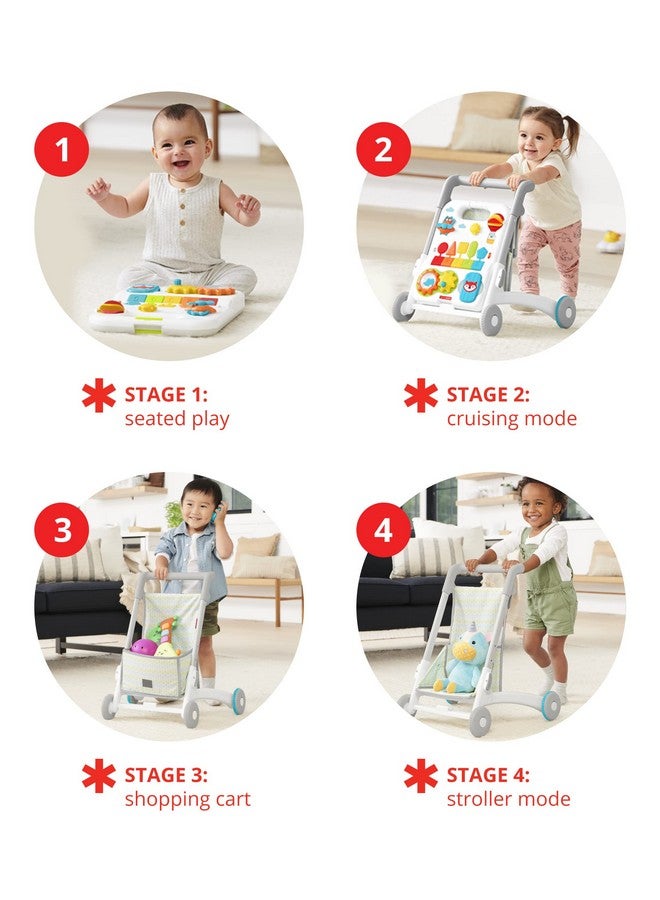 Skip Hop Baby Walker 4-in-1 Sit to Stand Convertible Light Up Music Toy with 40+ Activities Explore & More Age 6m+ - Image 3