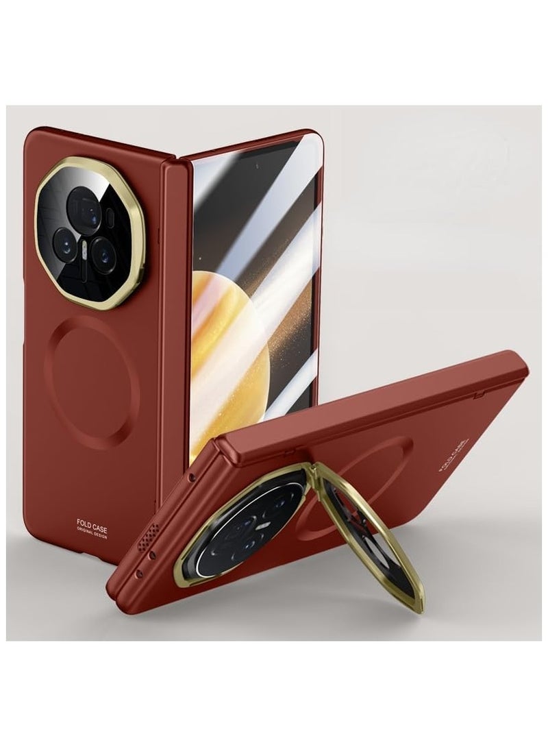 general Honor Magic V3（2024）,Compatible with Mag-safe, Shockproof Anti-fall Protective Cover with Concealed Metal Stand&Tempered Front Film - Image 1