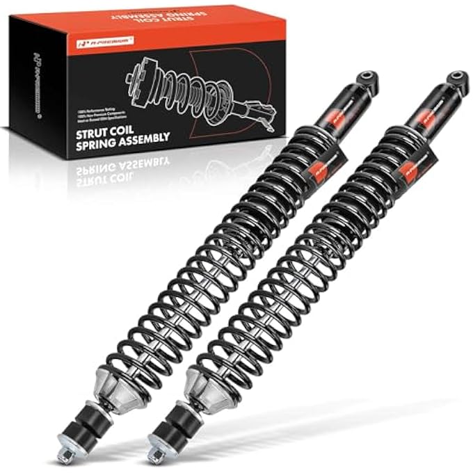 A-Premium Rear Pair 2 Complete Strut And Coil Spring Assembly Compatible With Ford F150 F150 19972003 F150 Heritage 2004 4Wd Only Driver And Passenger Side - Image 1