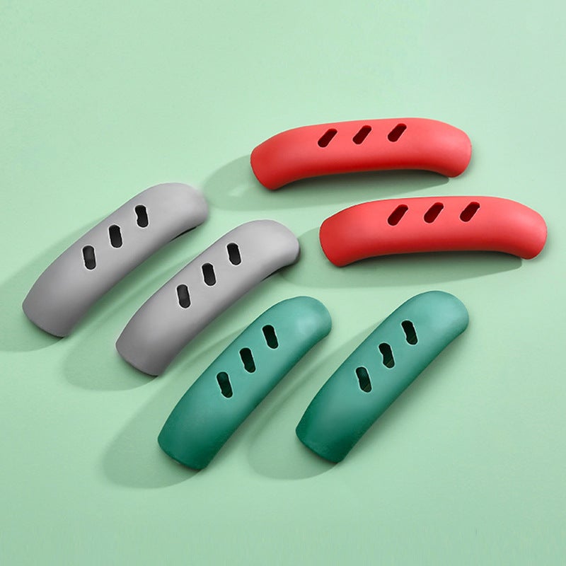 Silicone Handle Cover Heat-Resistant Pot Grip Grey - Image 5