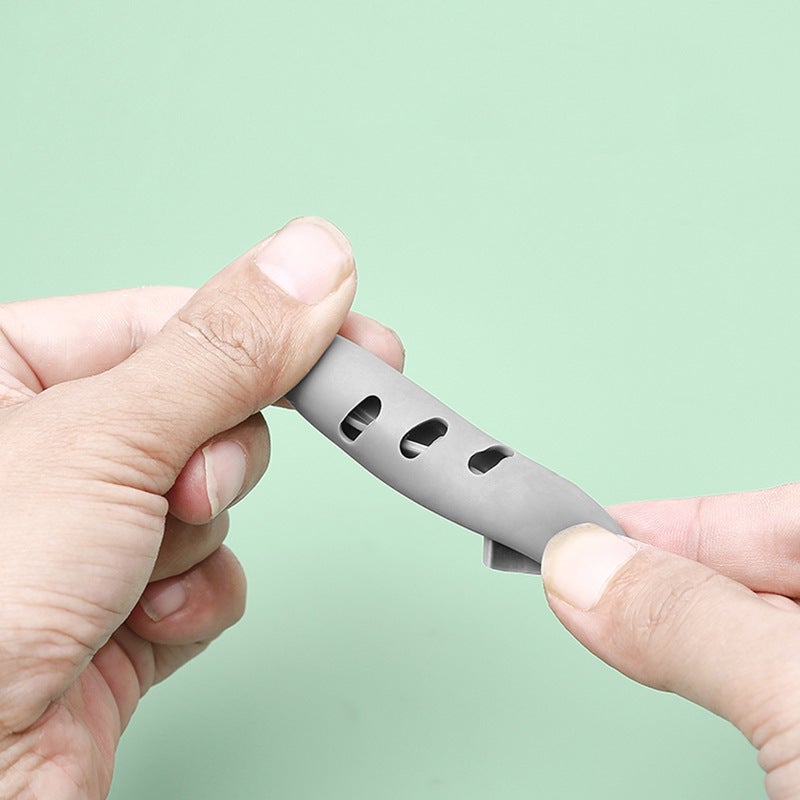 Silicone Handle Cover Heat-Resistant Pot Grip Grey - Image 4