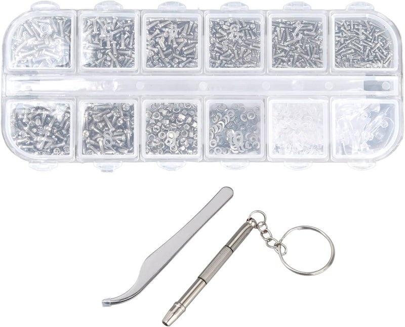 klarako Repair Screws Set, Comfortable and Strong Screws for Glasses for Watch - Image 1