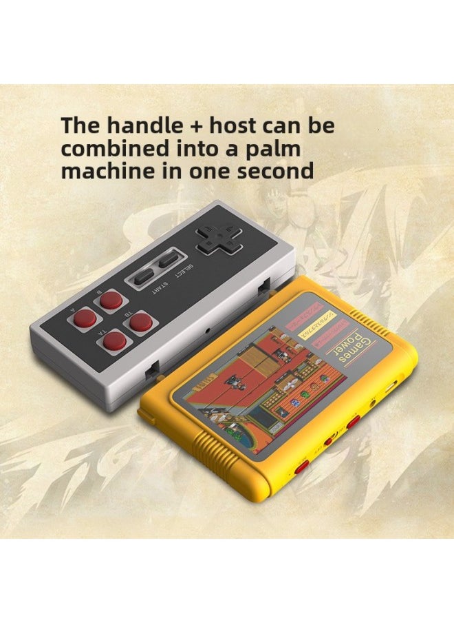 Generic - Core Fruit TV Game Machine Classic Nostalgic Plug Yellow Card HD AV Line Output Interface Fc Red And White Machine-Product Color:Yellow-Model:k20 - Image 1