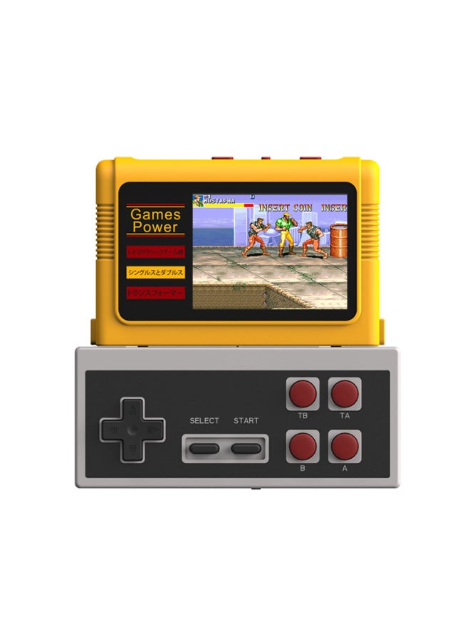 Generic - Core Fruit TV Game Machine Classic Nostalgic Plug Yellow Card HD AV Line Output Interface Fc Red And White Machine-Product Color:Yellow-Model:k20 - Image 1