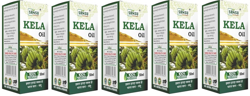 Sansu Banana Oil 50ml Pack of 5 Pure Natural - Image 1
