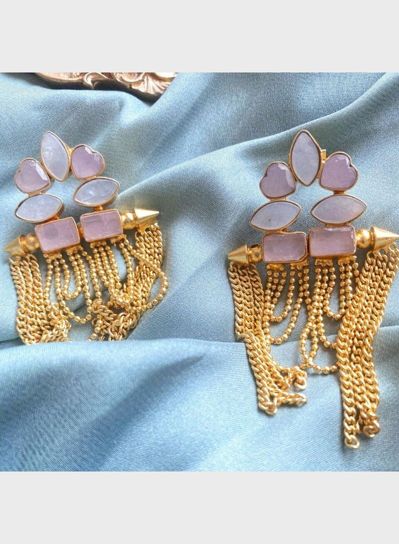 DORI Rosalia Embellished Drop Earrings  - Image 3