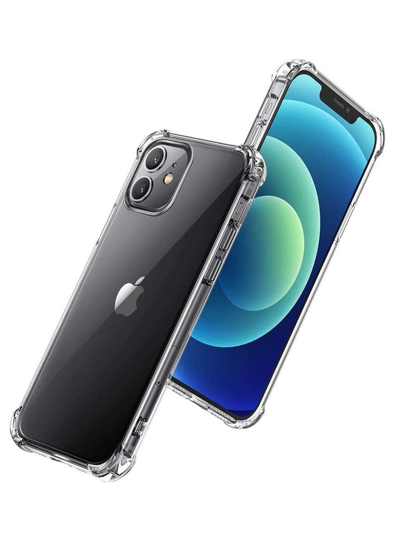 vesus iPhone 12 Case 6.1 Inch Soft TPU Clear Transparent Anti Scratch Reinforced Bumper Corners Shockproof Protective Cover - Image 1