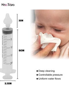 MissTiara 4Pcs Baby Silicone Nasal Aspirator Nasal Washer Clean Nose Needle Tube Tool  - Image 3