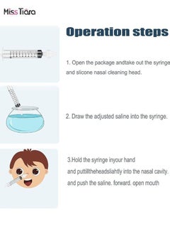 MissTiara 4Pcs Baby Silicone Nasal Aspirator Nasal Washer Clean Nose Needle Tube Tool  - Image 4