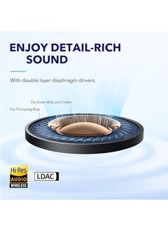 General The Soundcore by Anker Space A40 wireless headphones feature active noise cancellation with up to 98% noise cancellation, 50 hours of ultra-long playtime, and 10 hours of unique playtime  - Image 5