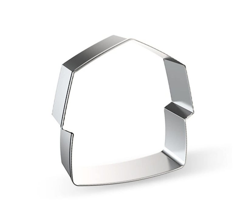 WJSYSHOP Barn Granary House Shape Cookie Cutter  A