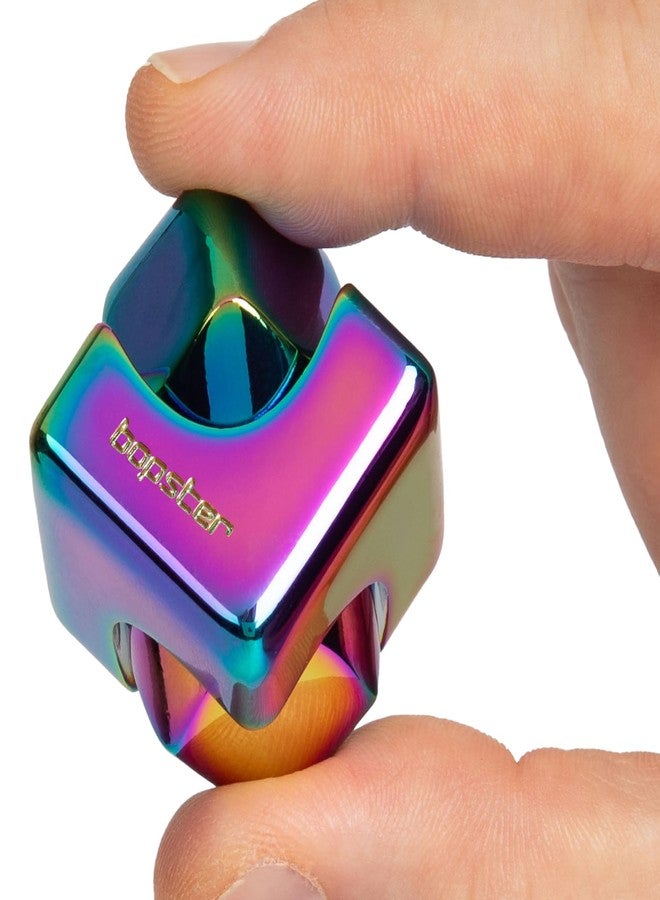 bopster Fidget Cube Spinner | Anodised Metal Hand Spinner | Sensory & Stress Relief Toy for Kids & Adults | ADHD, ADD, Autism | Ideal Gift | Iridescent - Image 3