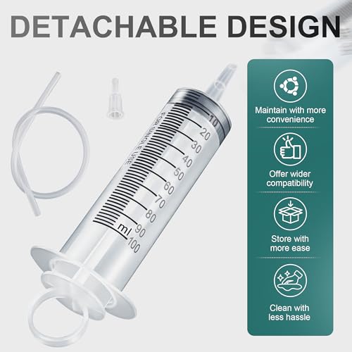 MoKitDora Brake-Clutch Fluid Bleeder Kit Hydraulic Disc Brake Bleed Tool 100ML Hose Universal Oil Fluid Extractor for Harley Motorcycles Cars Trucks Scooters Quads Repair Maintenance - Image 5