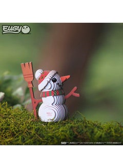 EUGY Eugy Snowman 3D Puzzle, 28 Piece Eco-Friendly Educational Toy Puzzles for Boys, Girls & Kids Ages 6+  - Image 5