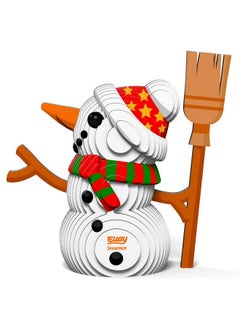 EUGY Eugy Snowman 3D Puzzle, 28 Piece Eco-Friendly Educational Toy Puzzles for Boys, Girls & Kids Ages 6+  - Image 3