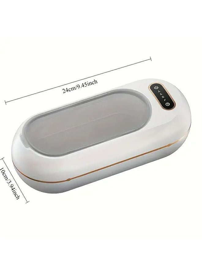 Green Portable Ultrasonic Cleaner For Eyewear Jewelry Makeup Brushes - Image 3