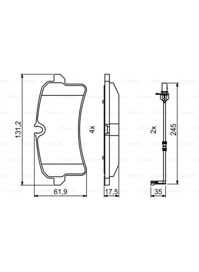 BOSCH 0 986 494 842 Brake pads - Image 3