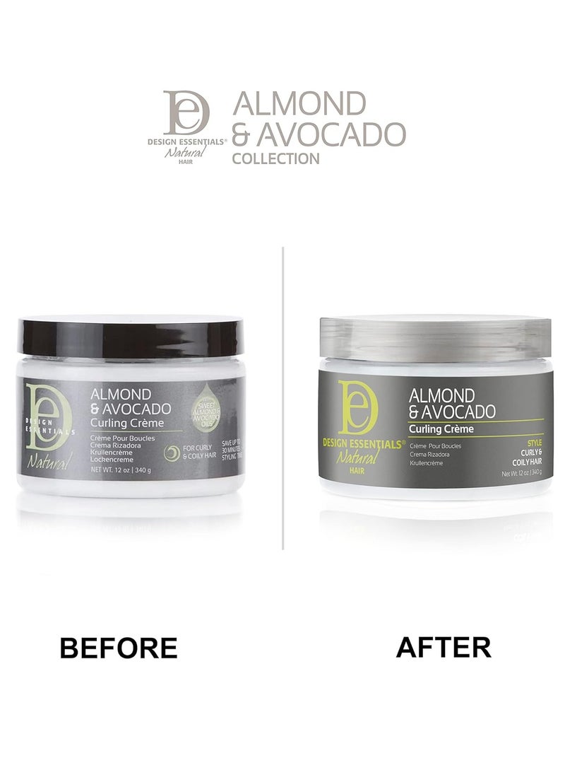 Design Essentials DESIGN ESSENTIALS Natural Almond & Avocado Curling Creme, 12 OunceDESIGN ESSENTIALS Natural Almond & Avocado Curling Creme, 12 Ounce  - Image 4