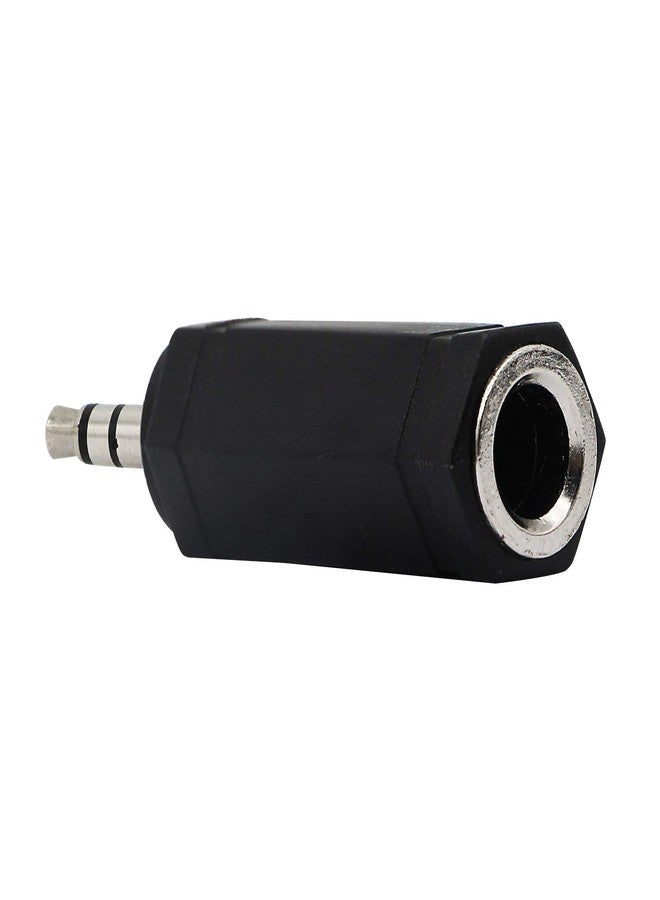 CERRXIAN 3.5mm 1/8 3 Pole Male Plug to 6.35mm 1/4 Inch Female Stereo Jack Audio Adapter Headphone Microphone Converter Connector-2 Pack - Image 5