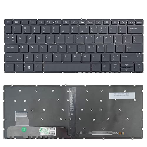 TLBTEK Backlight Laptop Keyboard Replacement Compatible with HP EliteBook X360 830 G5 830 G6 L40527-061 L40527-B31 Series Laptop - Image 3