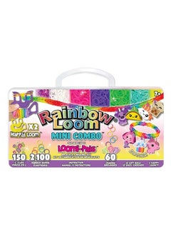 Rainbow Loom ® Loomi Pals™ Mini Combo Set Features 60 Cute Assorted Charms 1 Happy Loom 2100 Colorful Bands All In A Carrying Case For Boys And Girls 7+  - Image 3
