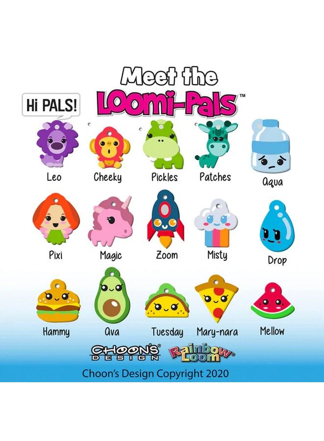 Rainbow Loom ® لومي بالز™ مجموعة ميني كومبو تحتوي على 60 سحرًا لطيفًا متنوعًا 1 لومي سعيد 2100 شريط ملون جميعها في حقيبة حمل للأولاد والبنات 7+ - Image 5