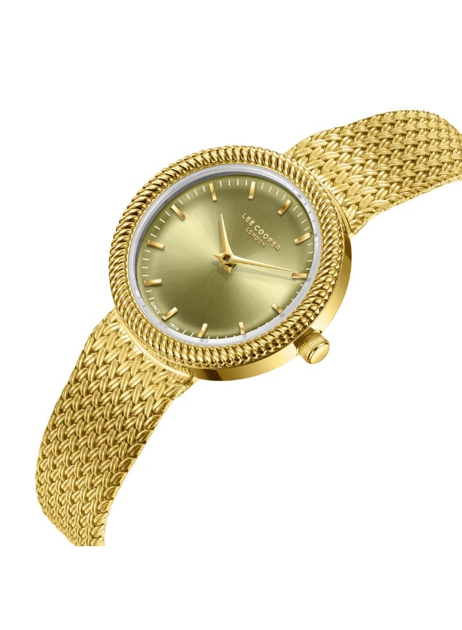 Lee Cooper ساعة أنالوج شبكية للنساء LC08136.170 - 28 مم - Image 2