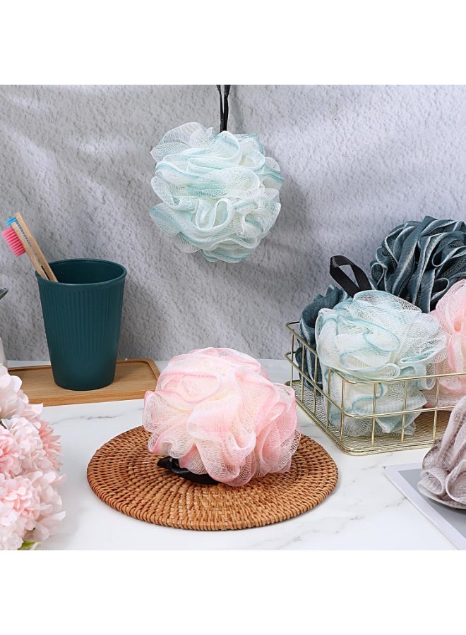 طقم ليفة استحمام من 3 قطع (متعدد الألوان) - Image 2