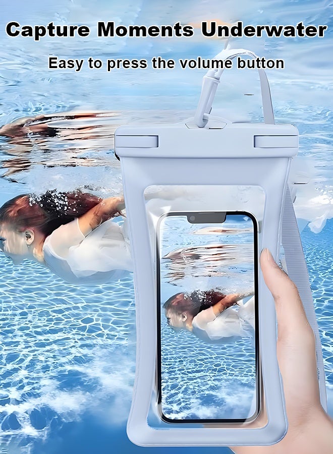 Wish Plus Waterproof Phone Case – IPX8 Certified, 30M Underwater Pouch for Large Phones up to 7.2''; Compatible with iPhone 16/15/14/13 Series, for Samsung Galaxy S23/S24 Ultra/FE (BLUE) - Image 3