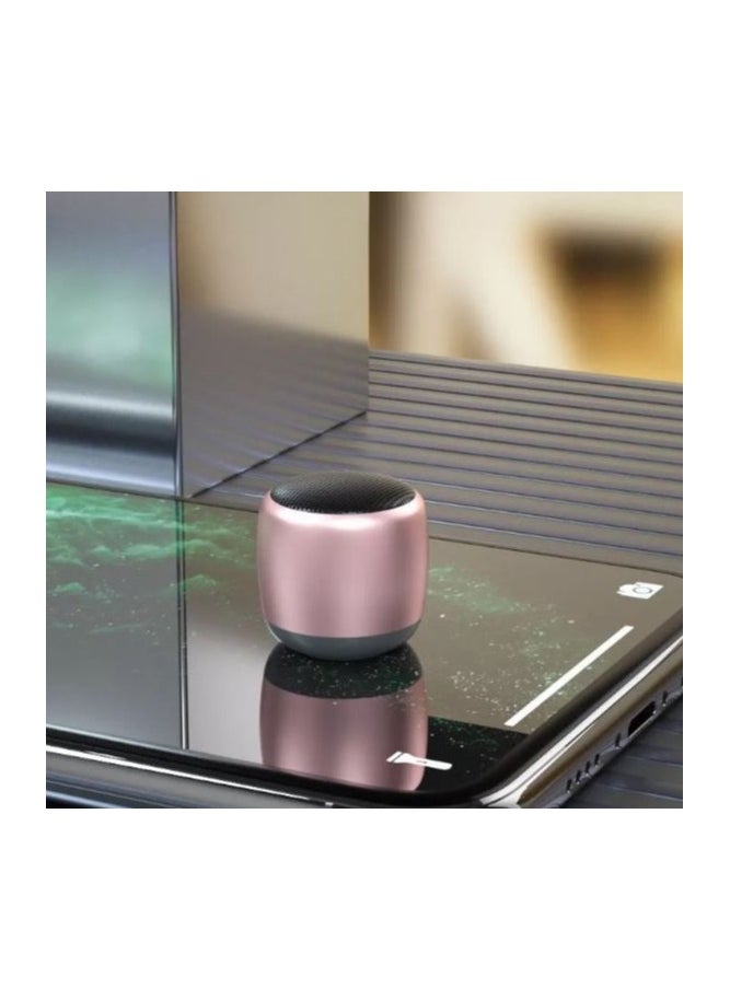 Generic M1 Mini Portable Bluetooth Speaker Rose Gold  - Image 1
