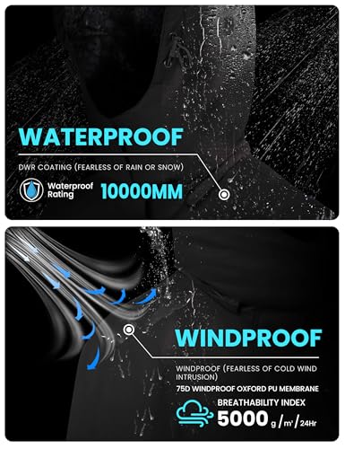 WULFUL Women's Waterproof Ski Jacket Warm Winter Coats Windproof Winter Jackets for Women Fleece Lined Windbreaker with Hood - Image 3