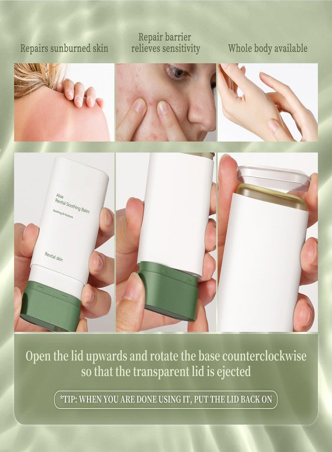 Grospe Organic Aloe Vera Gel Stick for Face & Body, Pure Aloe Gel Ideal for Hydrating, Soothing for Dry Skin, Anti-Wrinkle, Acne Scars, Soothing After Sun Care Relief - Image 5